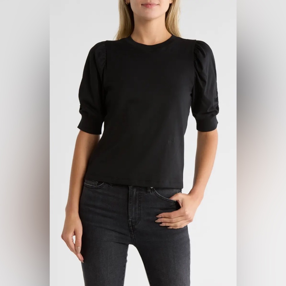 FRAME The Frankie Puff Sleeve T-Shirt XL